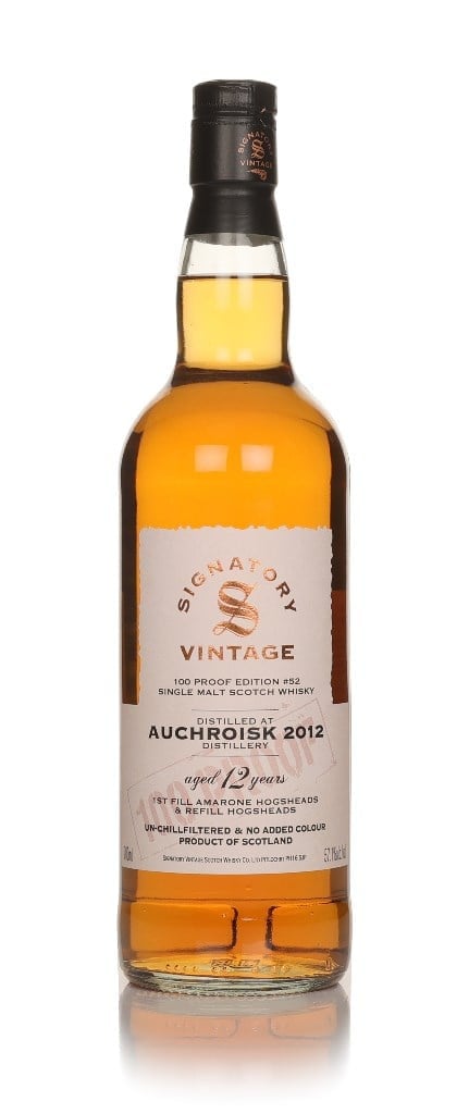 Auchroisk 12 Year Old 2012 - 100 Proof Edition #52 (Signatory) 70cl