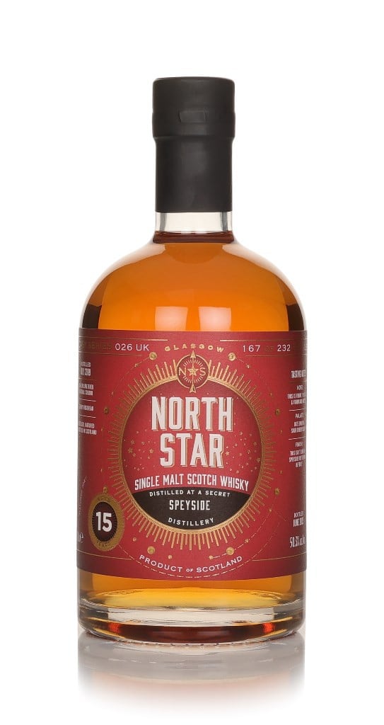 Secret Speyside 15 Year Old 2009 (North Star Spirits) 70cl