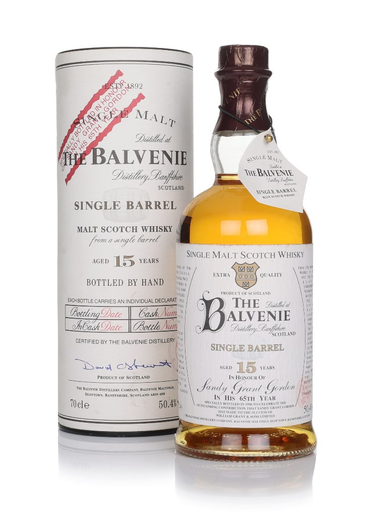 Balvenie 15 Year Old (bottled 1996) Single Barrel - Sandy Grant 65th Year 70cl