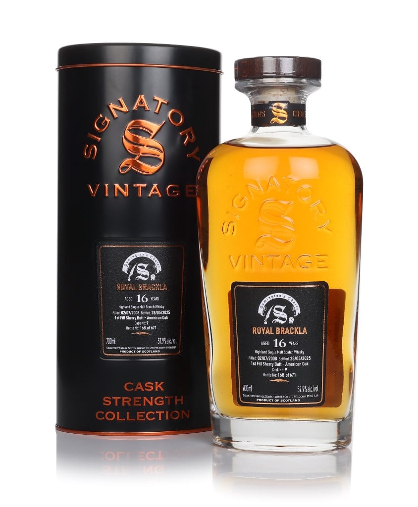 Royal Brackla 16 Year Old 2008 (cask 9) - Cask Strength Collection (Signatory) 70cl