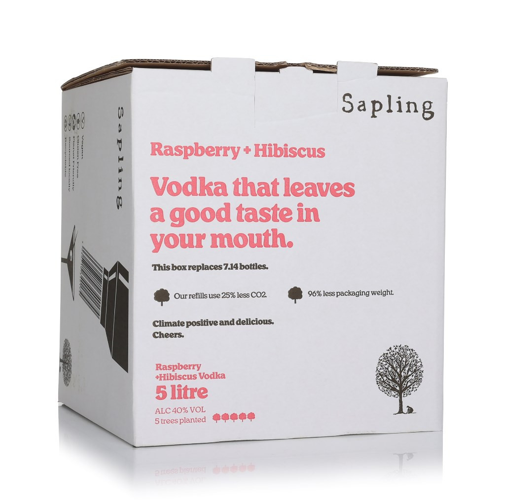 Sapling Raspberry & Hibiscus Vodka 5L