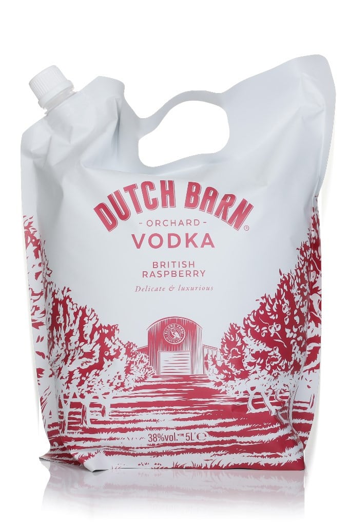 Dutch Barn British Raspberry Vodka Pouch (5L) 500cl
