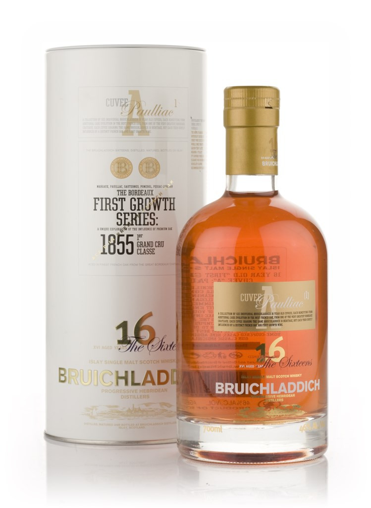 Bruichladdich 16 Year Old - First Growth Cuvée A: Pauillac (Chateau Lafite) 70cl