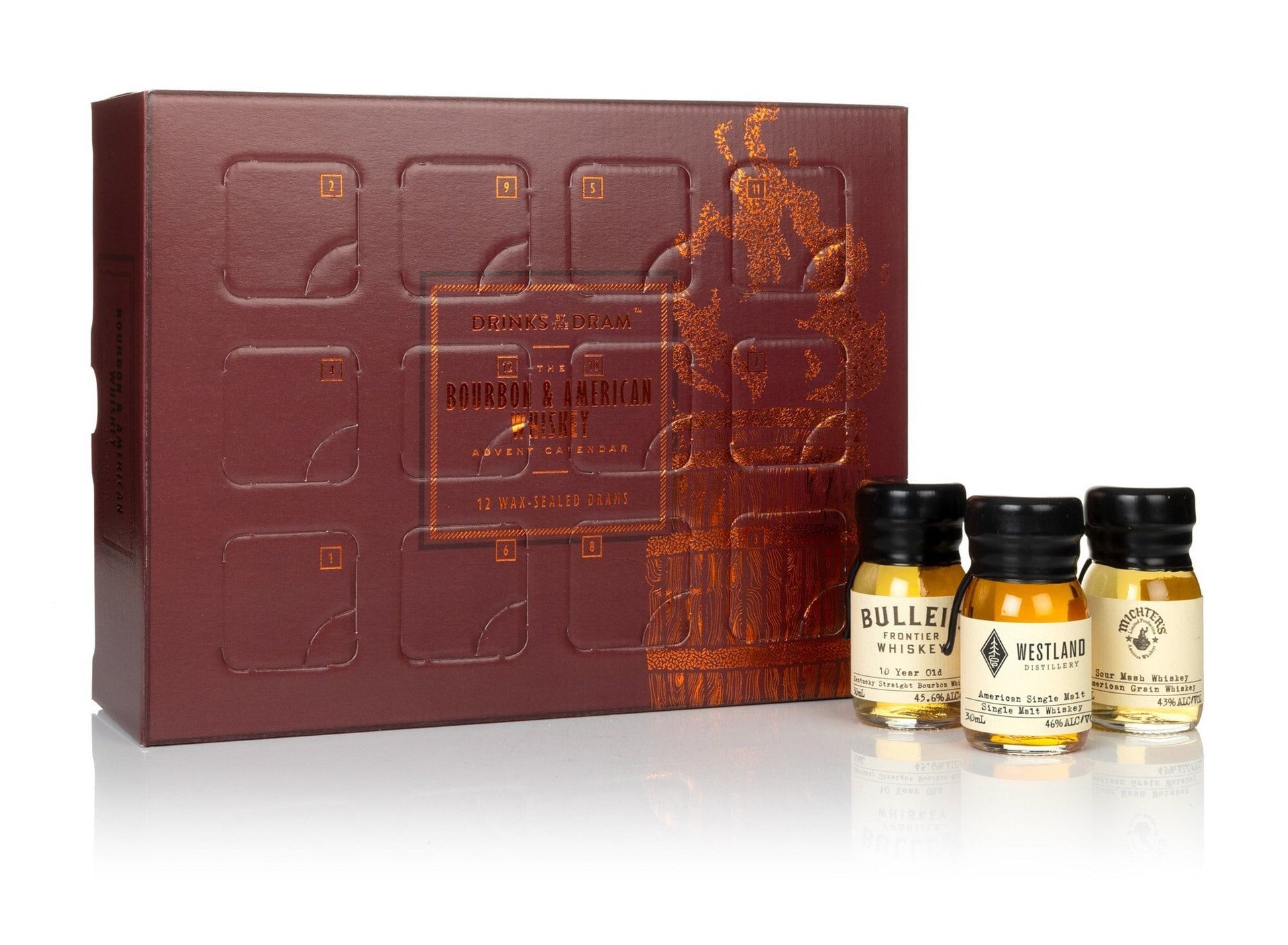 Bourbon & American Whiskey 12 Dram  Advent Calendar (2025 Edition) 36cl
