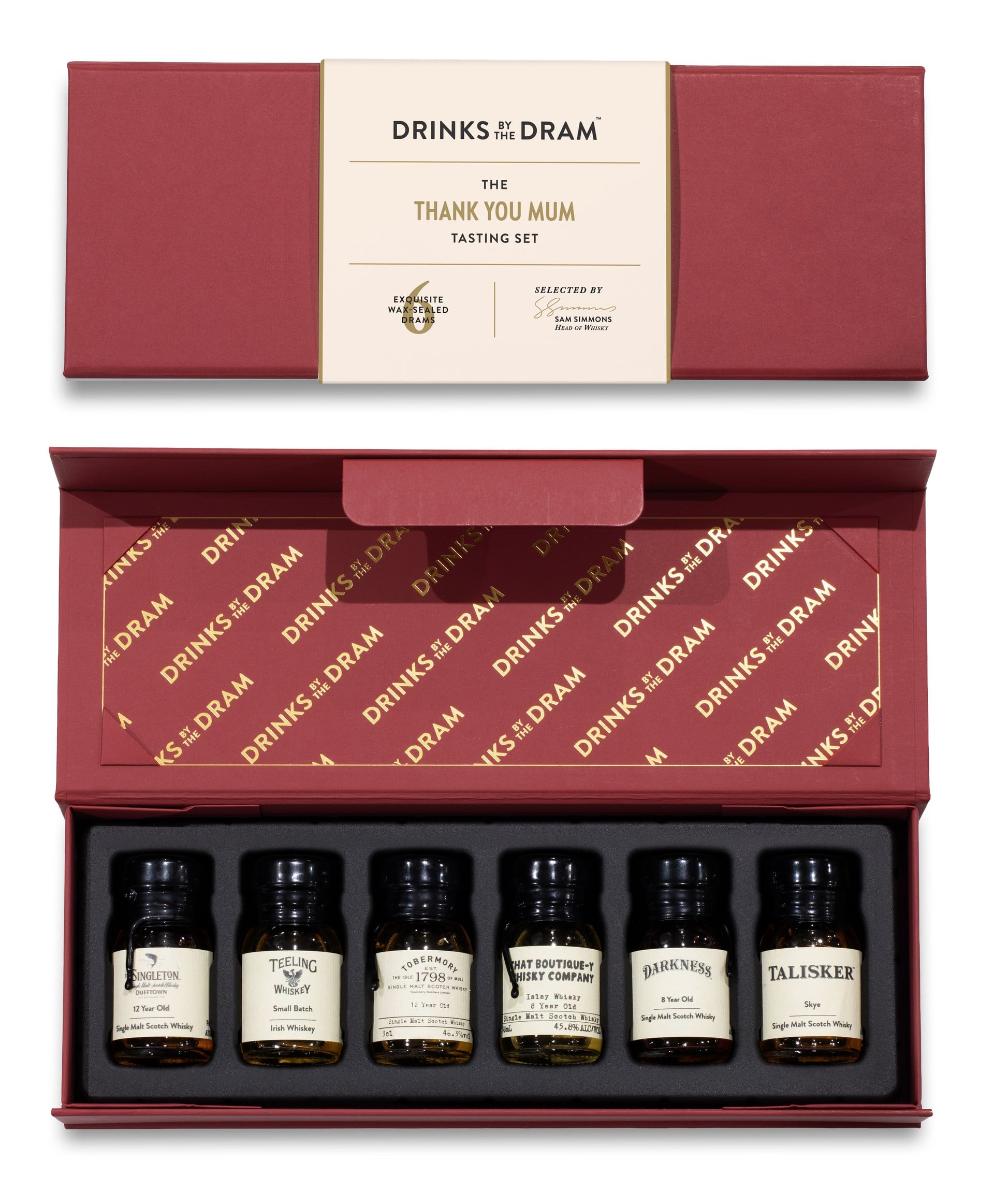 Thank You Mum Whisky Tasting Set (Red) 18cl