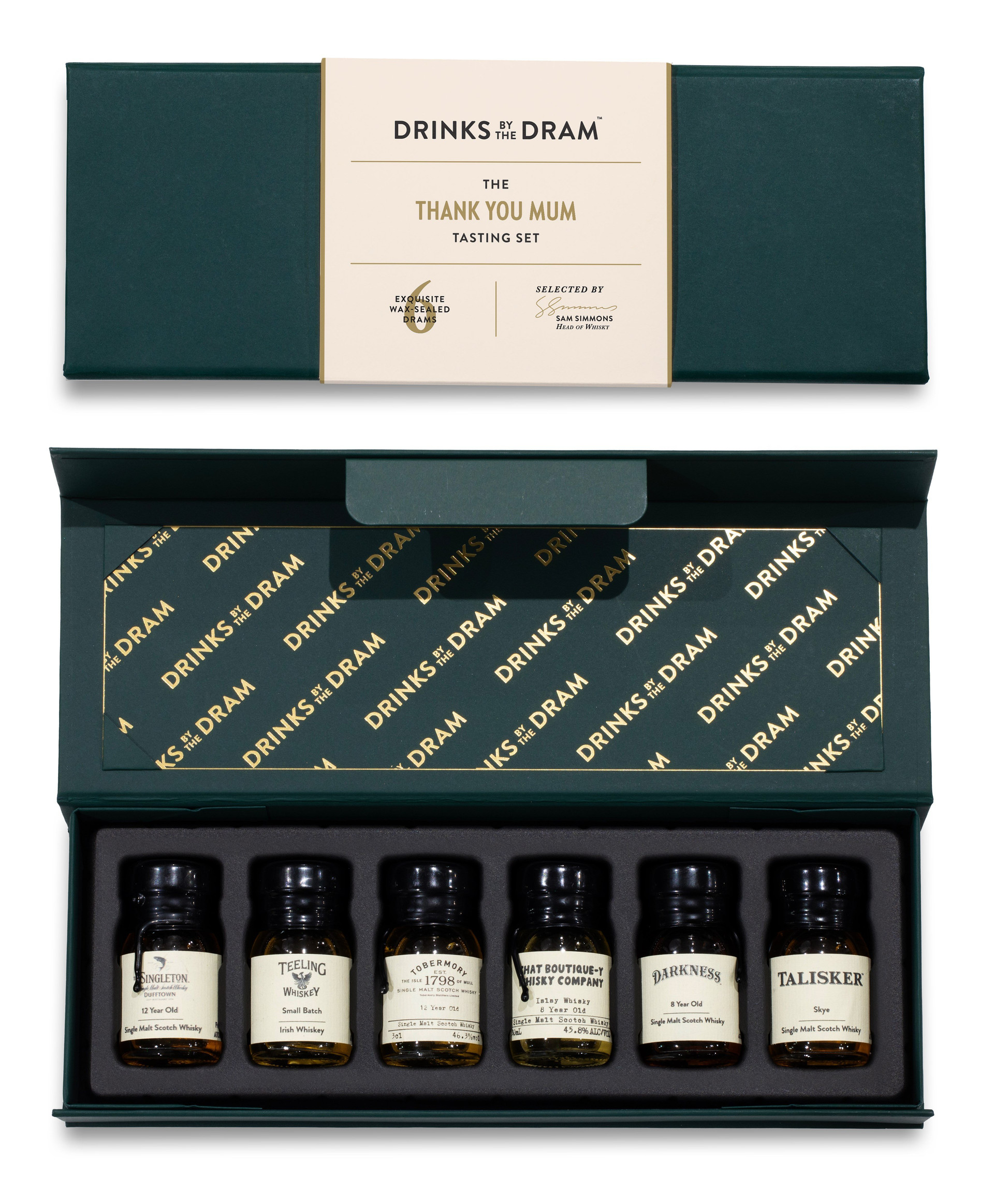 Thank You Mum Whisky Tasting Set (Green) 18cl