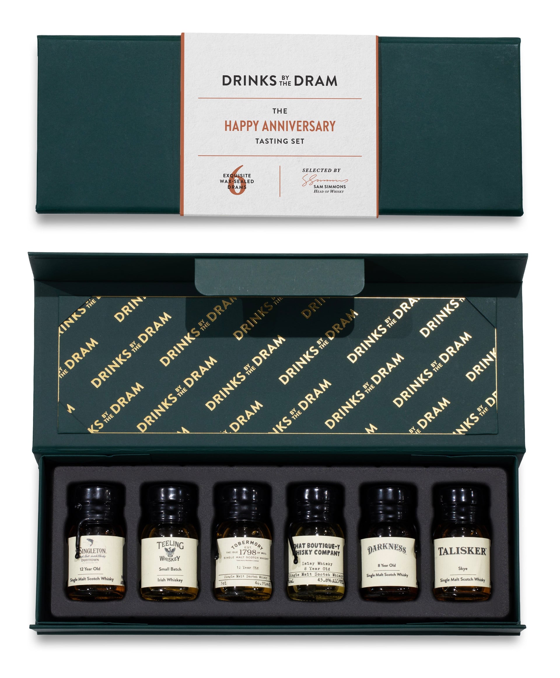 Happy Anniversary Whisky Tasting Set (Green) 18cl