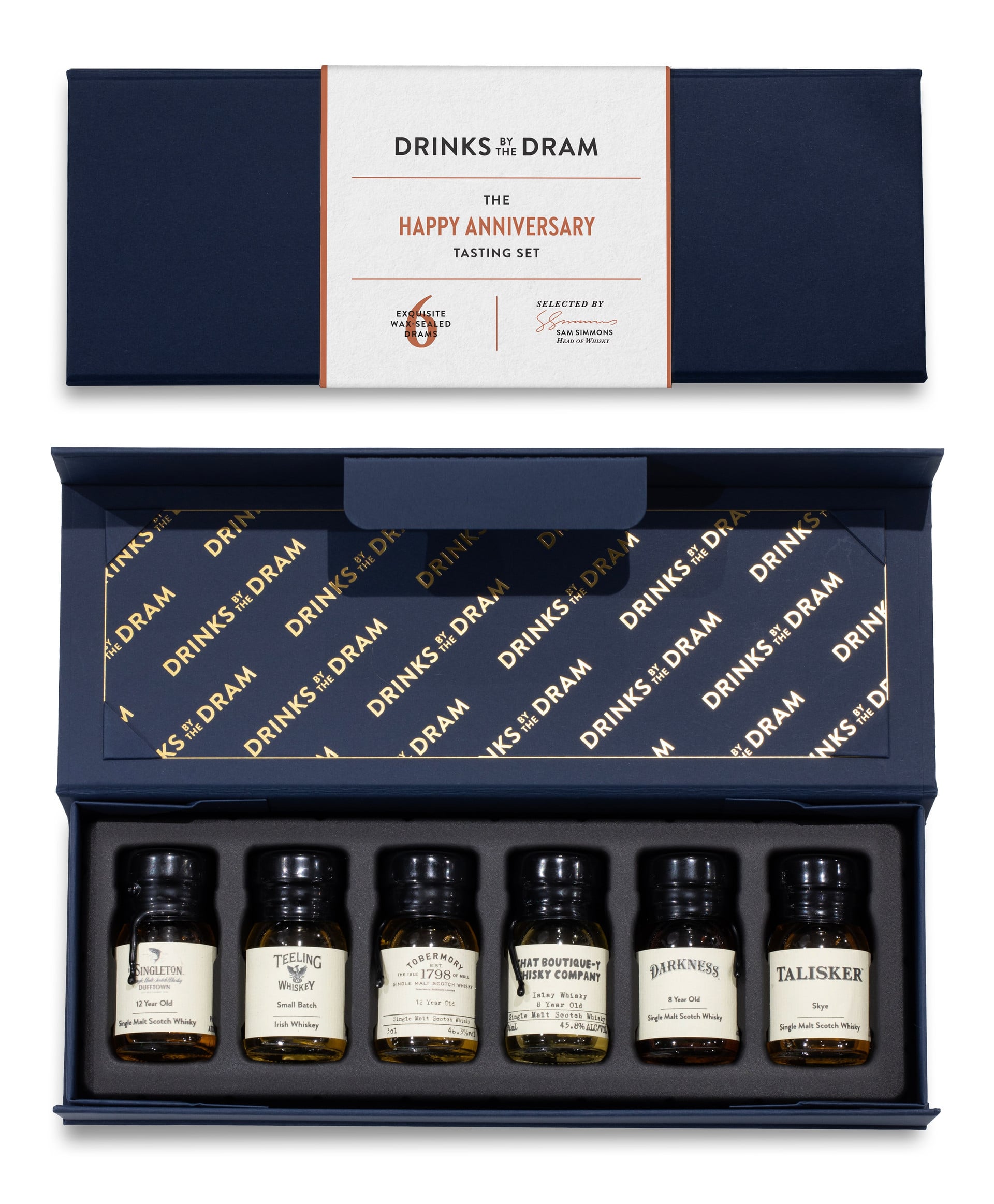 Happy Anniversary Whisky Tasting Set (Blue) 18cl