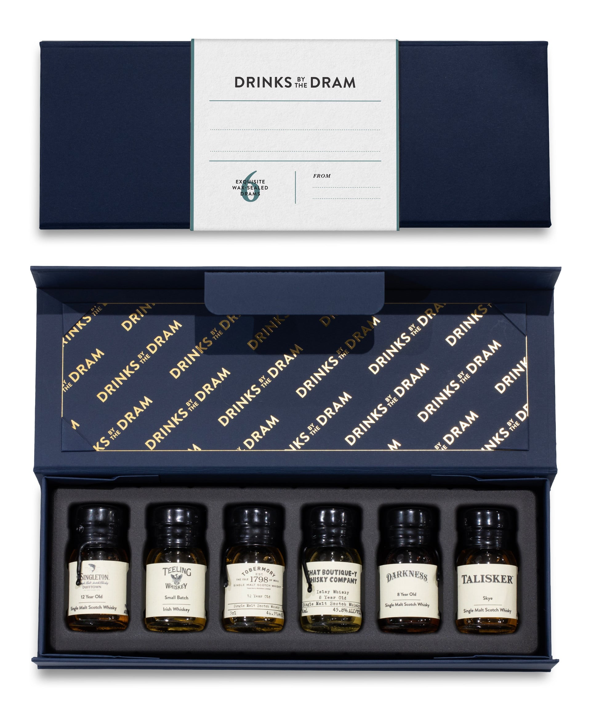 Blank - Write your own message Whisky Tasting Set (Blue) 18cl
