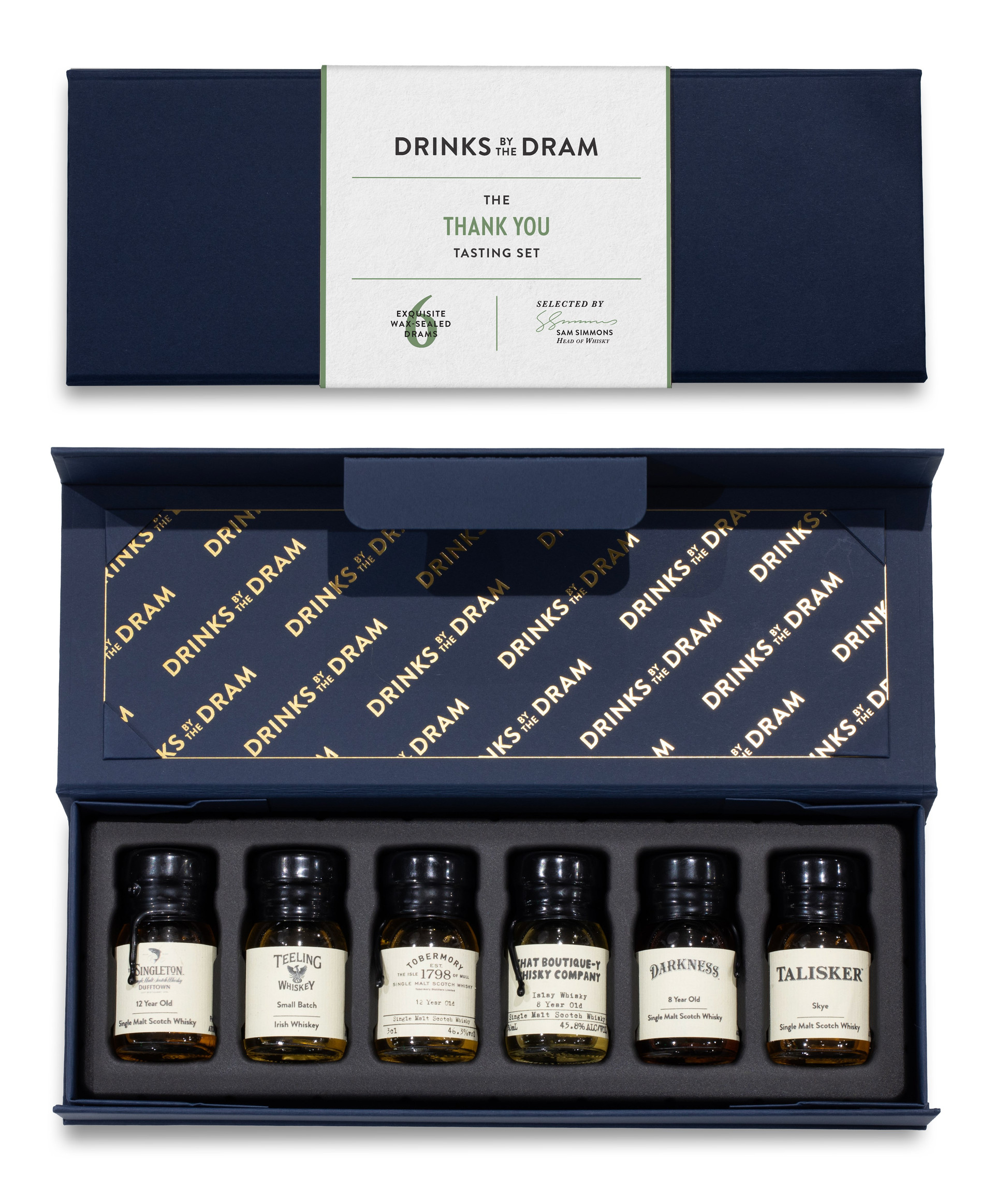 Thank You Whisky Tasting Set (Blue) 18cl