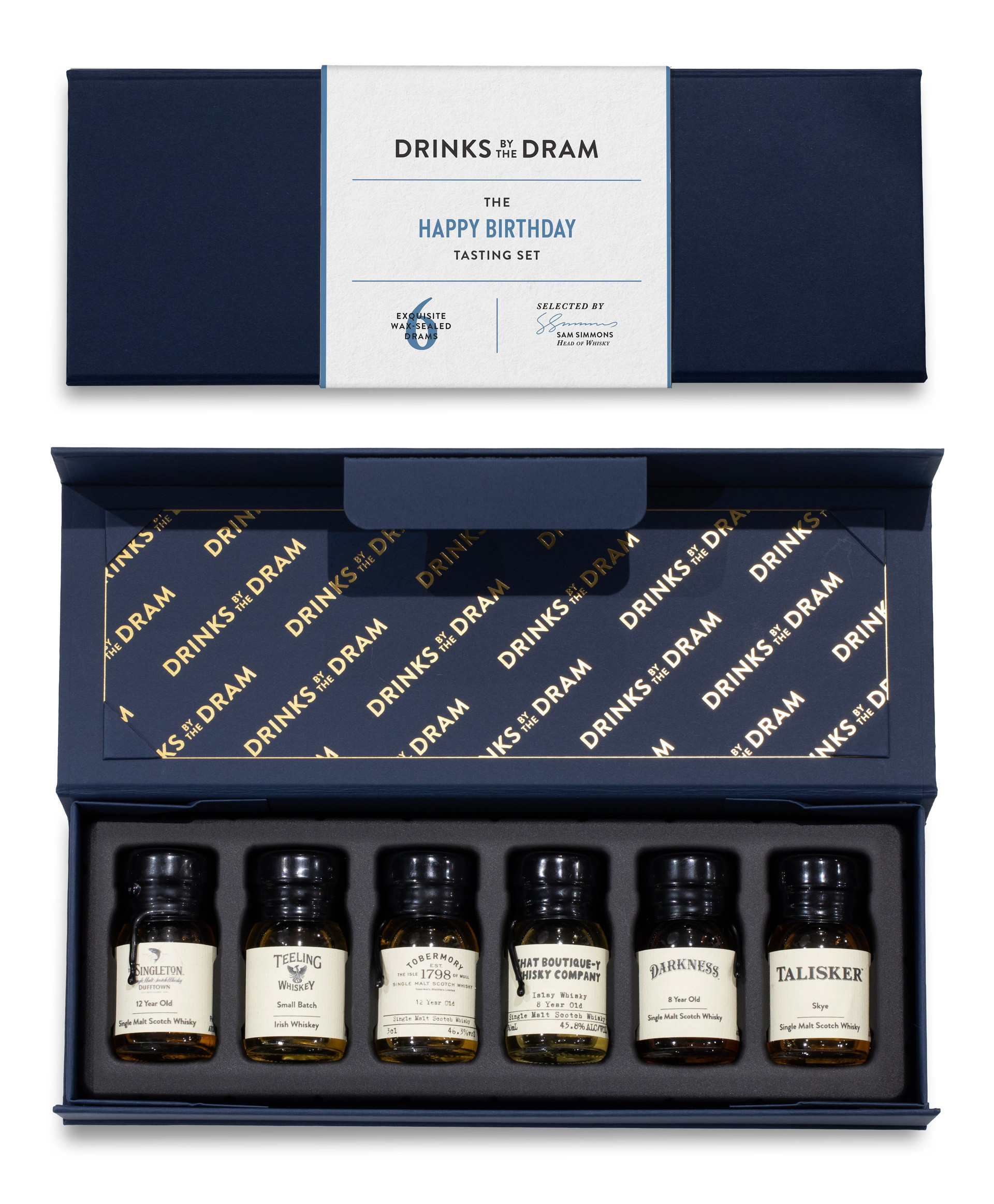 Happy Birthday Whisky Tasting Set (Blue) 18cl