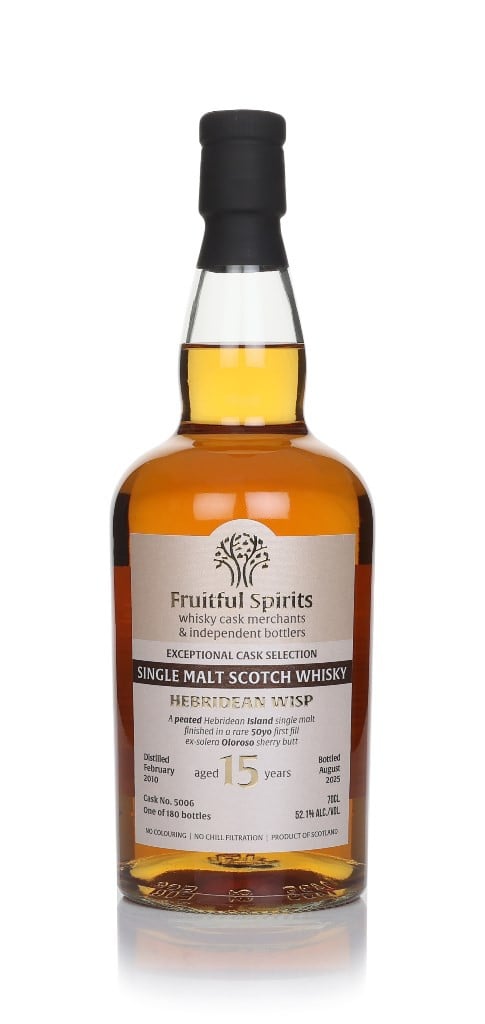 Hebridean 15 Year Old 2010 (cask 5006) - Fruitful Spirits 70cl