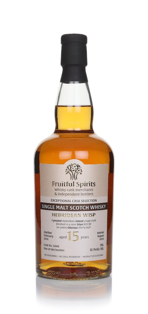 Hebridean 15 Year Old 2010 (cask 5006) - Fruitful Spirits 70cl