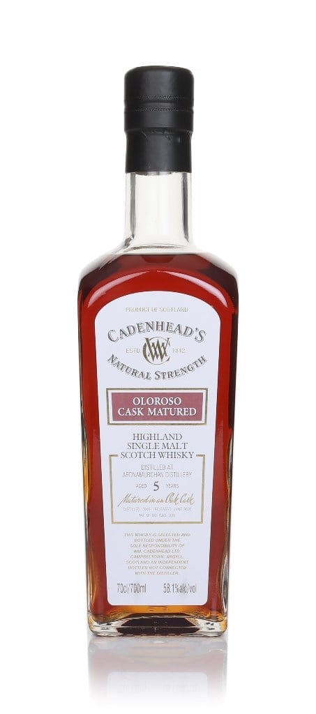 Ardnamurchan 5 Year Old 2019 - Cadenhead's Natural Strength 70cl