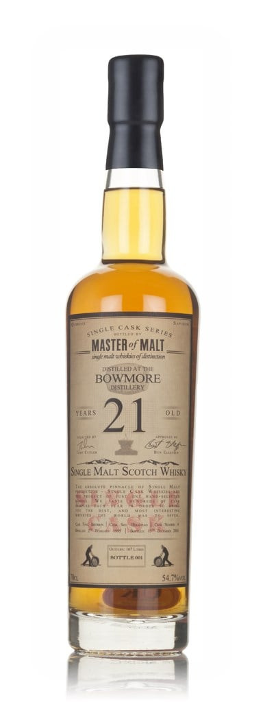 Bowmore 21 Year Old 1995 - Single Cask (Master of Malt) 70cl