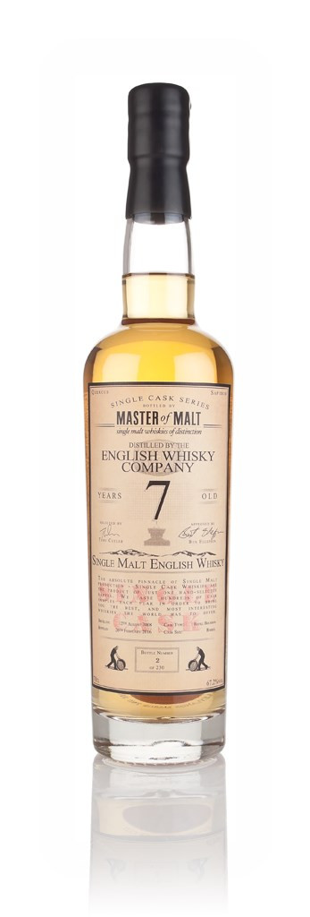 English Whisky Co. 7 Year Old 2008 (cask B1/490) - Single Cask (Master of Malt) 70cl