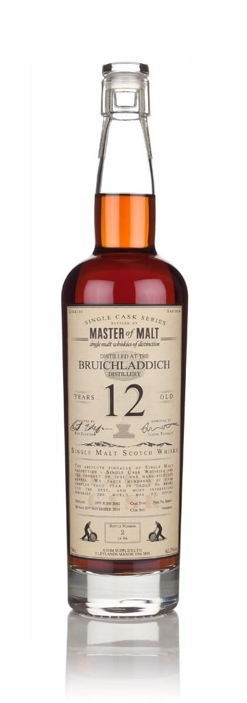 Bruichladdich 12 Year Old 2002 Sherry Cask - Single Cask (Master of Malt) 70cl