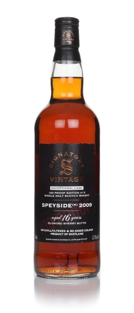 Speyside (M) 16 Year Old 2009 Exceptional Cask - 100 Proof Edition #13 (Signatory) 70cl