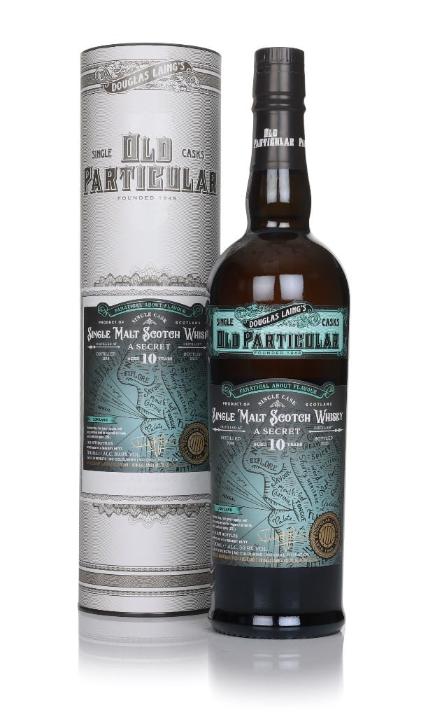 Secret Lowland 10 Year Old 2014 (cask 20085) Fanatical About Flavour Cask Strength - Old Particular (Douglas Laing) 70cl