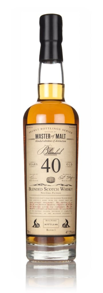 Master of Malt 40 Year Old Blended Scotch Whisky 70cl