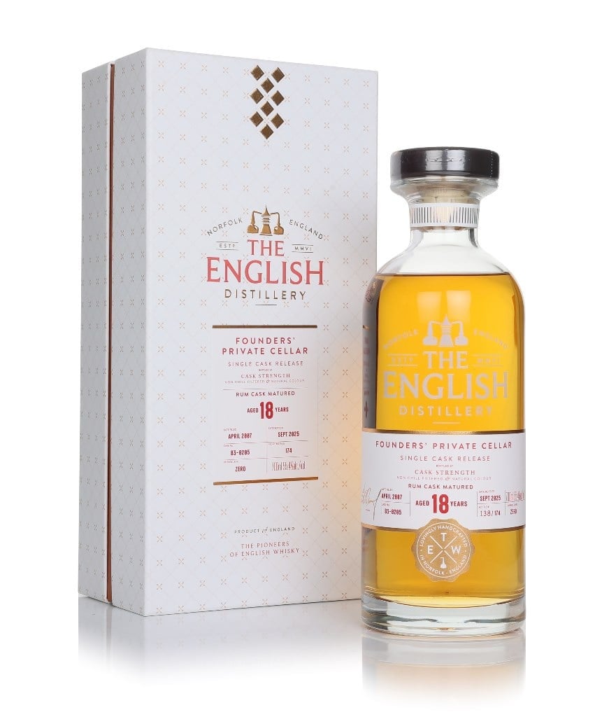 The English 18 Year Old 2007 (cask B3-0205) - Founders Private Cellar 70cl