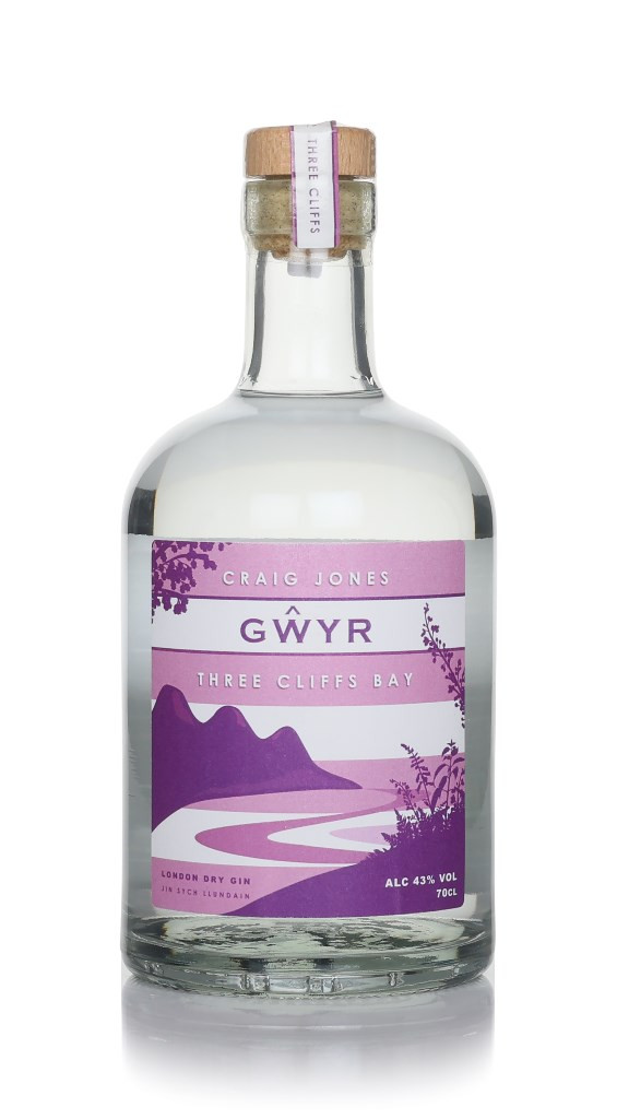 GWYR Three Cliffs Gin 70cl