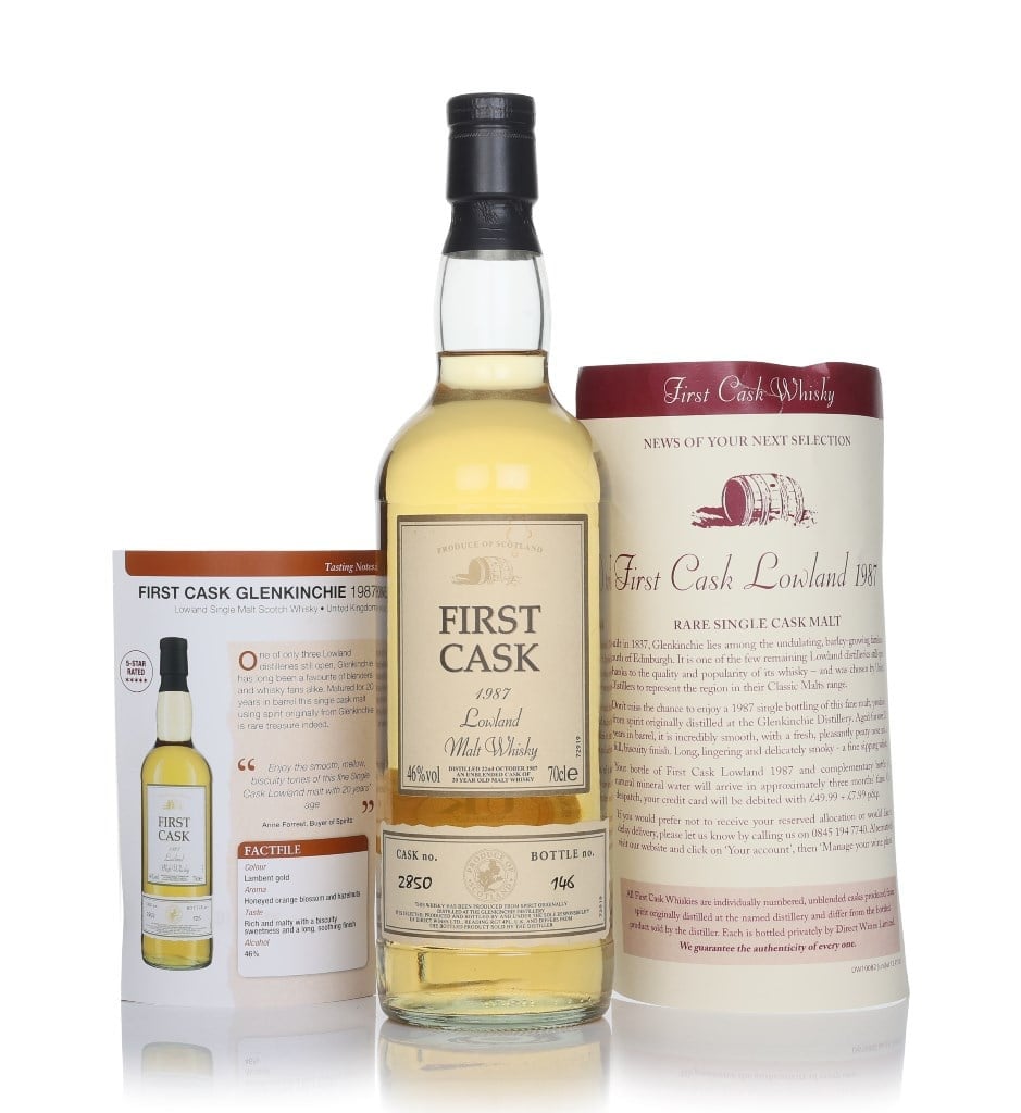 Glenkinchie 20 Year Old 1987 (cask 2850) - First Cask 70cl