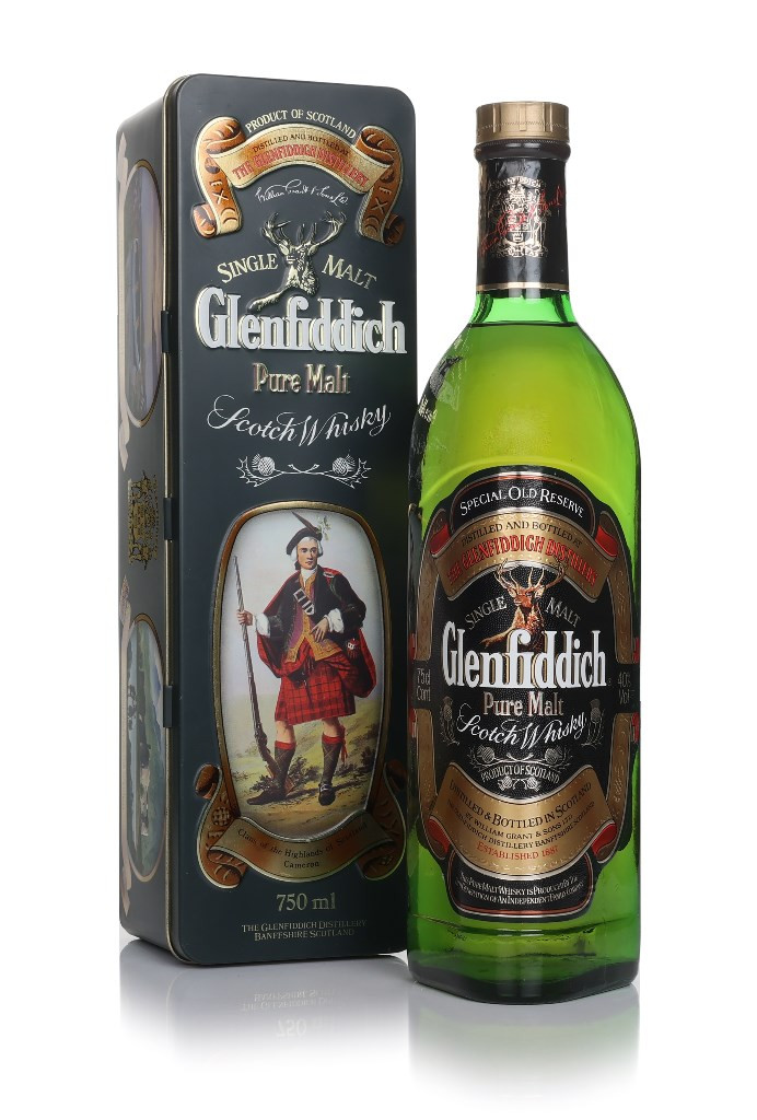 Glenfiddich Pure Malt - Clans of the Highlands (Clan Cameron) - 1980s 75cl