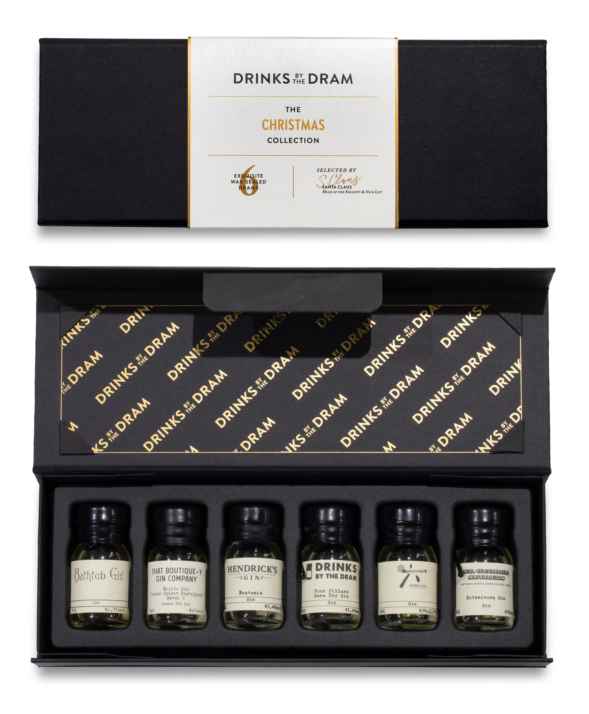 Merry Christmas Gin Tasting Set (Black)