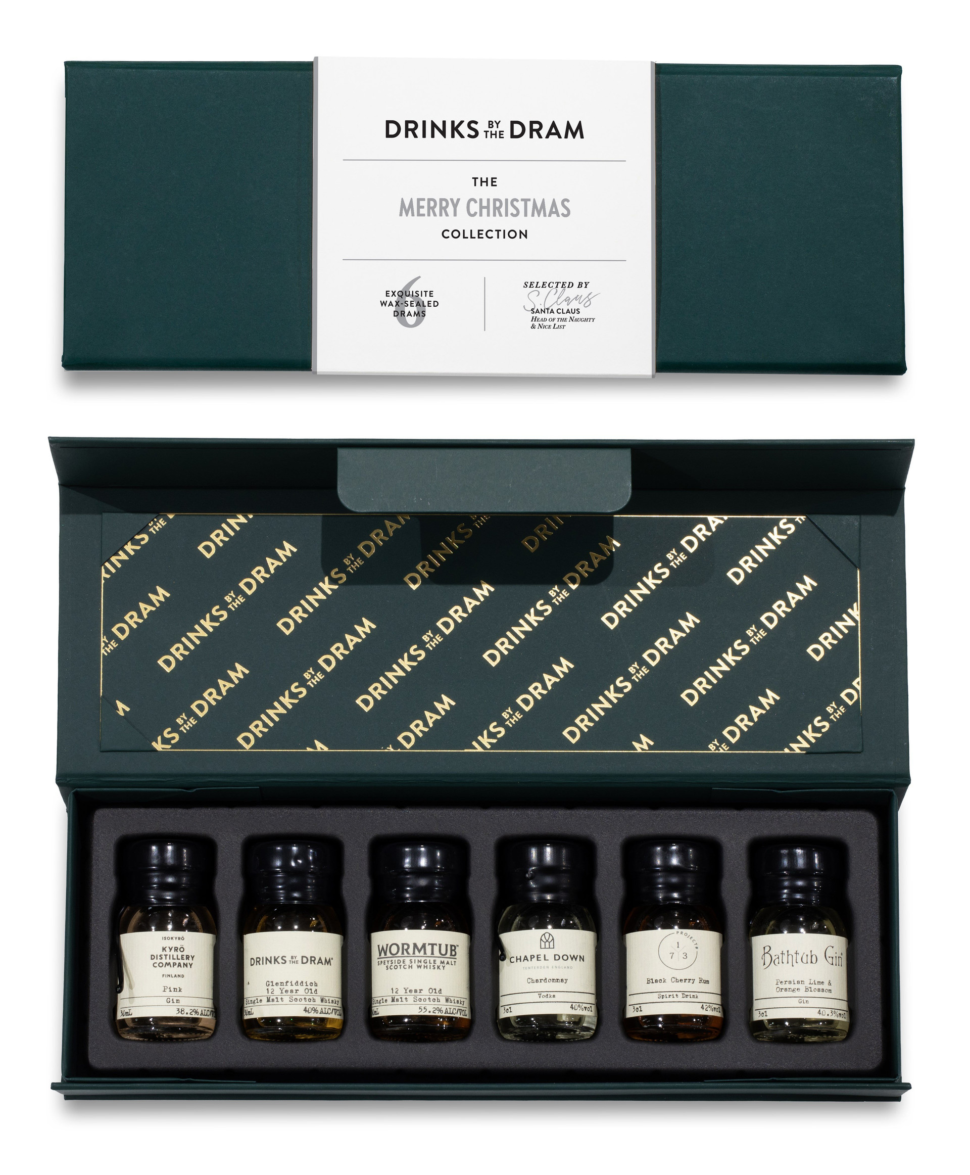 Merry Christmas Mixed Spirits Set (Green) 18cl