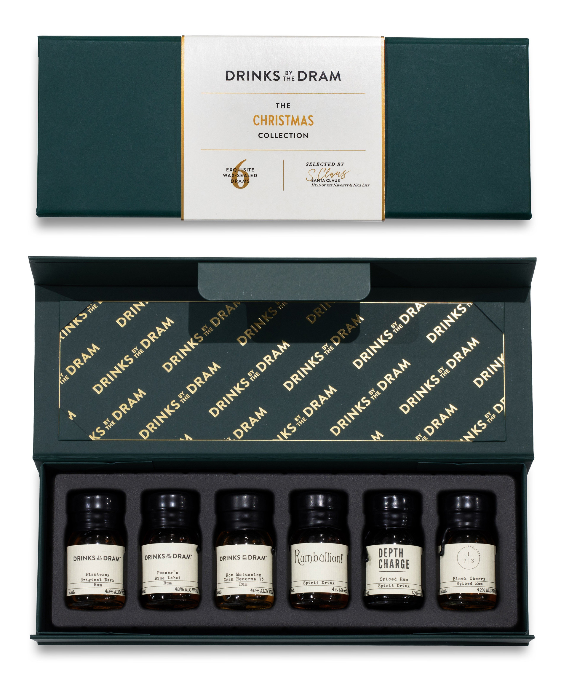 Merry Christmas Rum Tasting Set (Green)