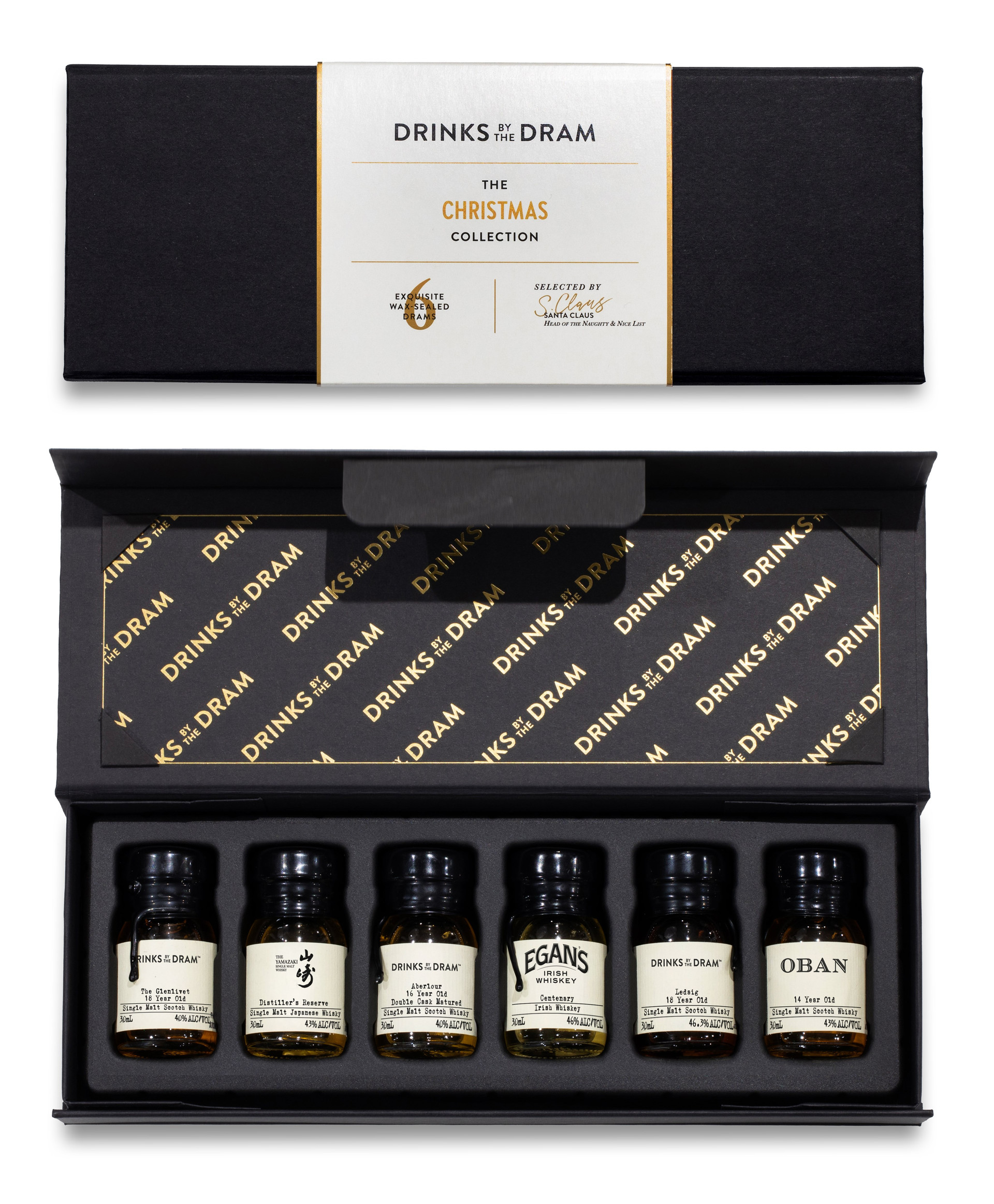 Merry Christmas Premium Whisky Tasting Set (Black)