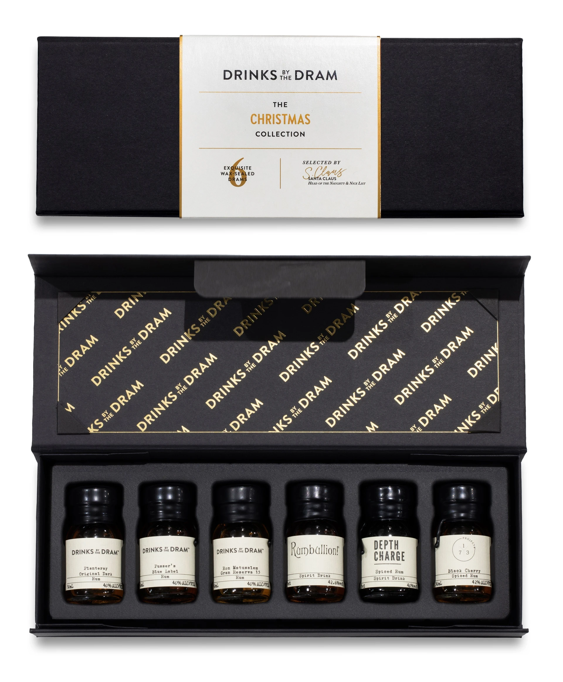 Merry Christmas Rum Tasting Set (Black)