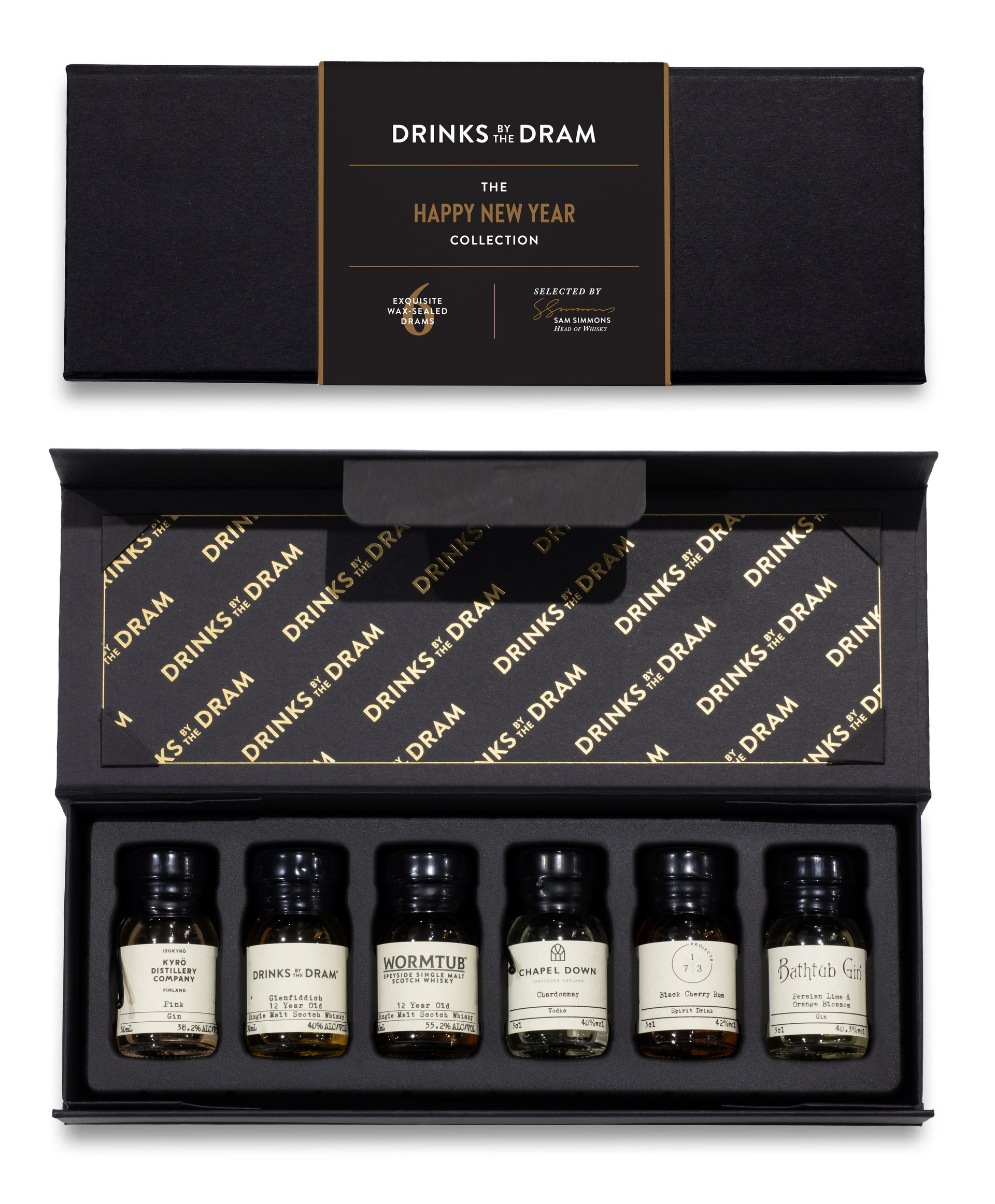 Happy New Year Mixed Spirits Set (Black)