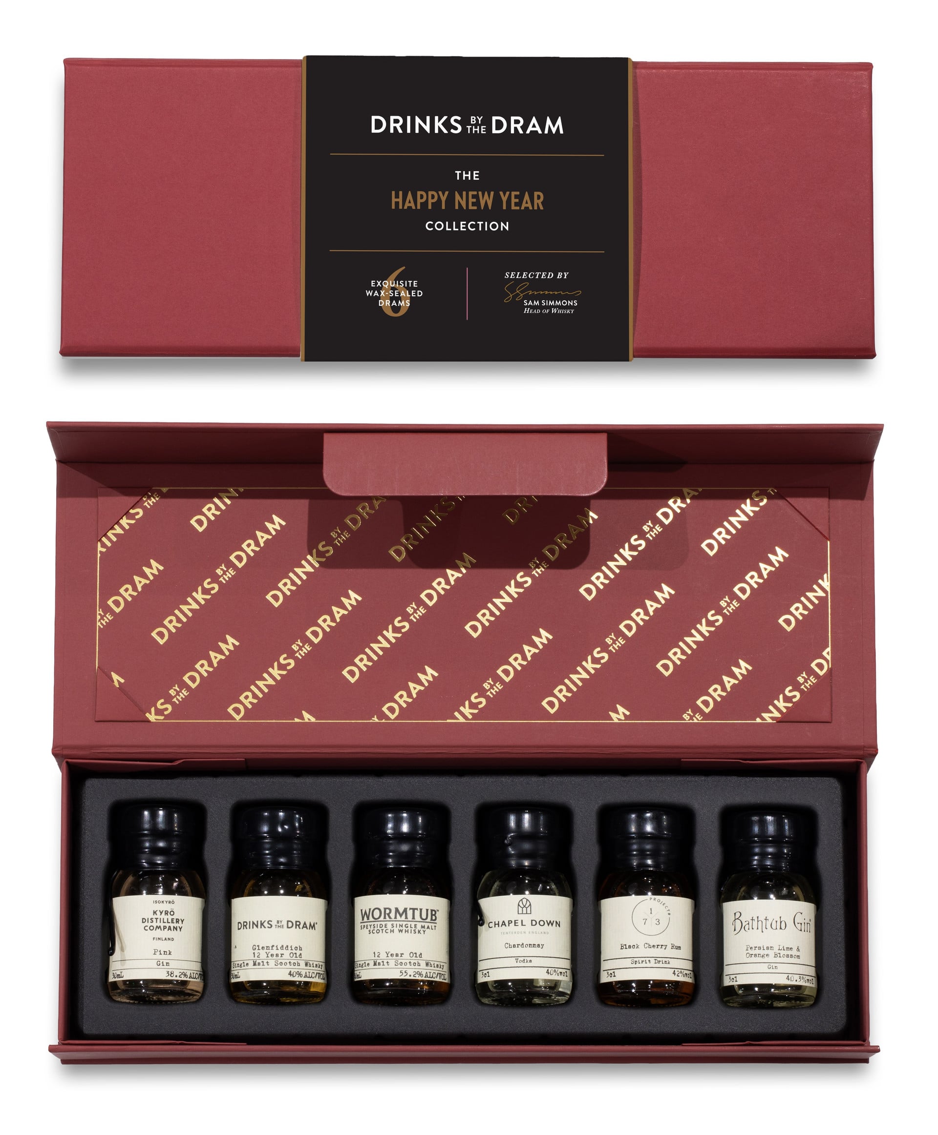 Happy New Year Mixed Spirits Set (Red) 18cl