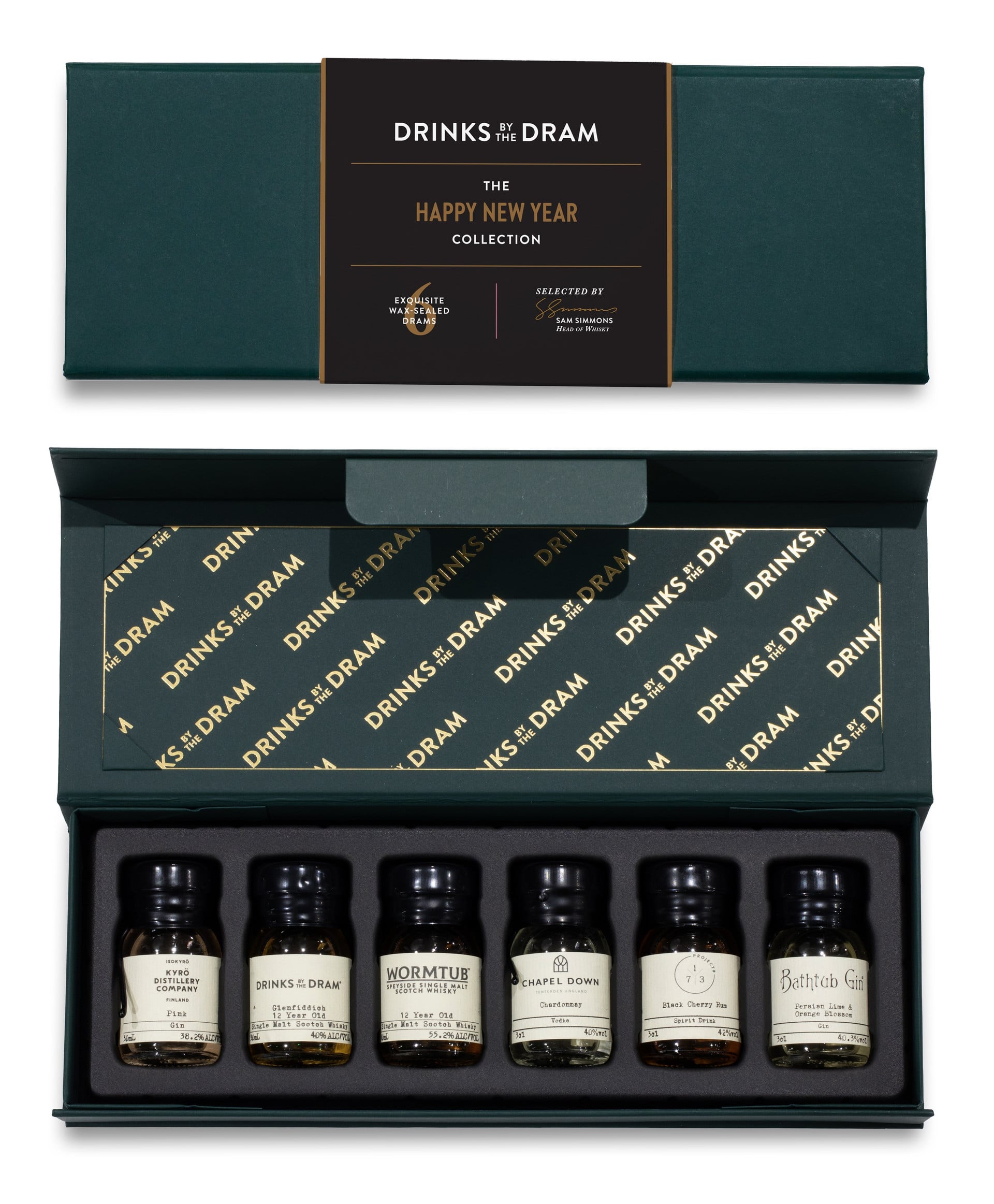 Happy New Year Mixed Spirits Set (Green) 18cl