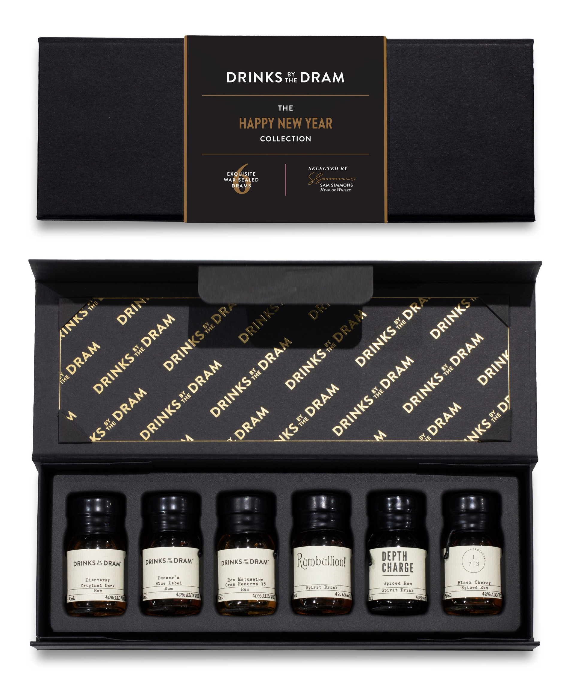 Happy New Year Rum Tasting Set (Black)