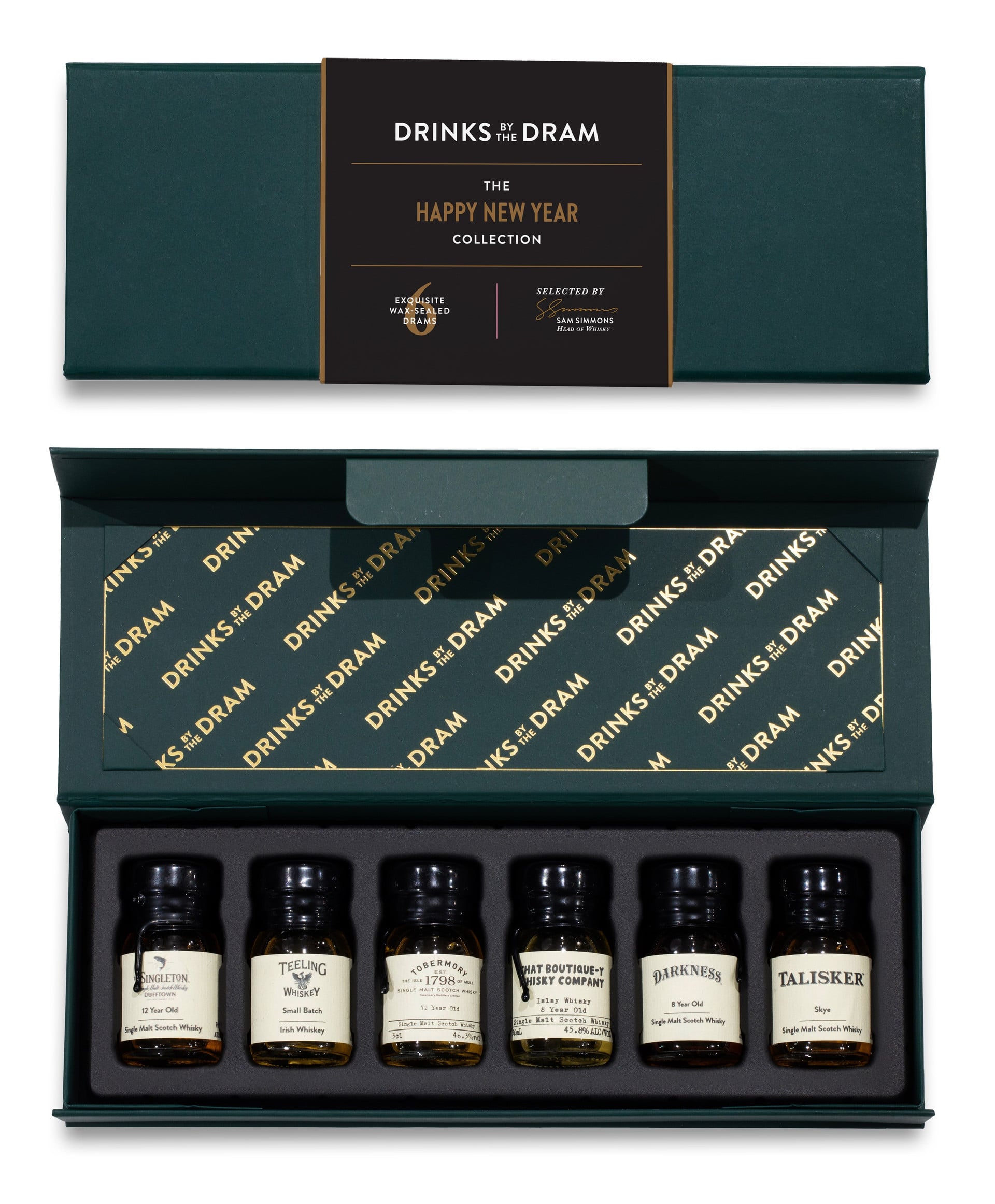 Happy New Year Whisky Tasting Set (Green) 18cl