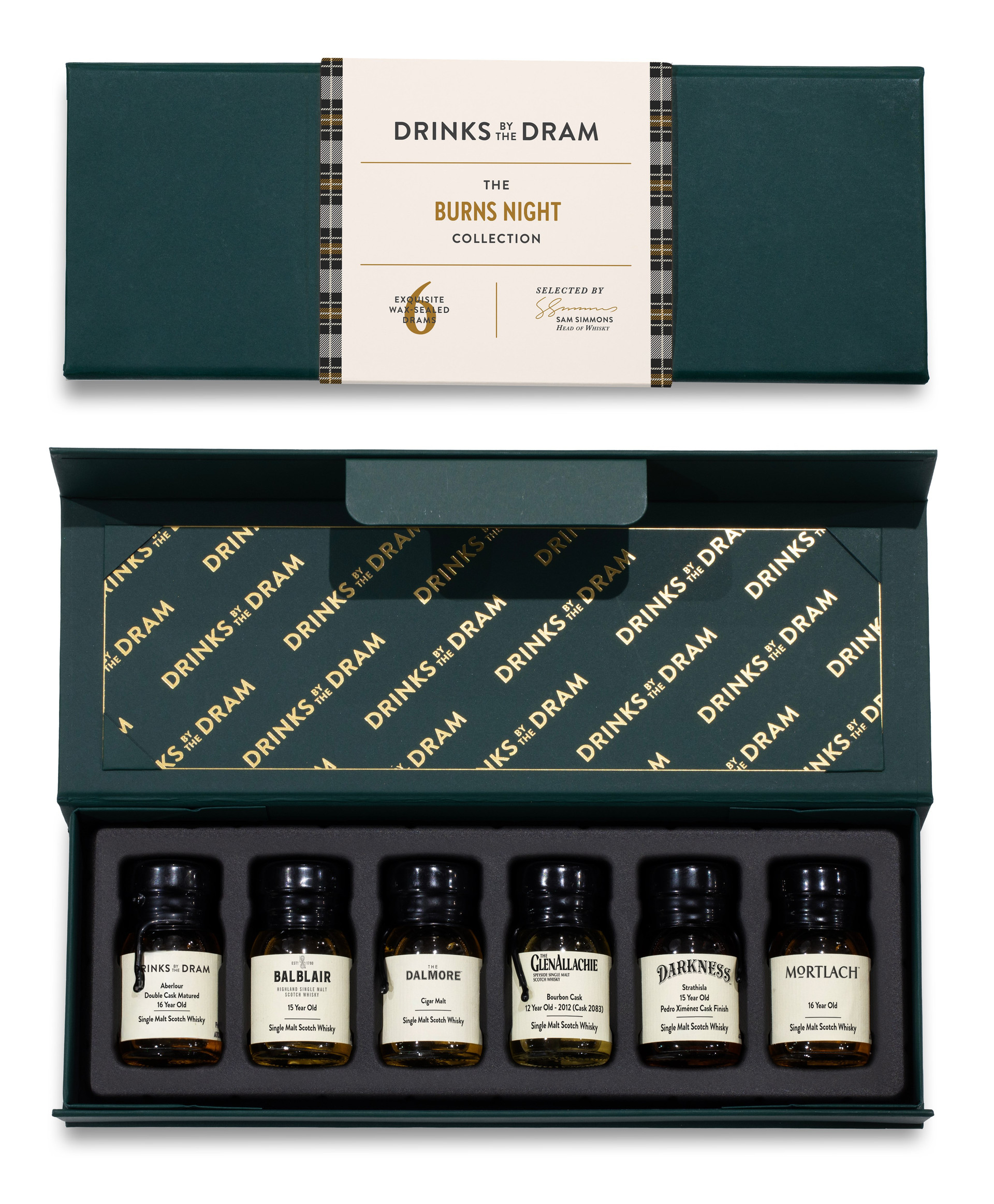 Burns Night Premium Whisky Tasting Set (Green) 18cl