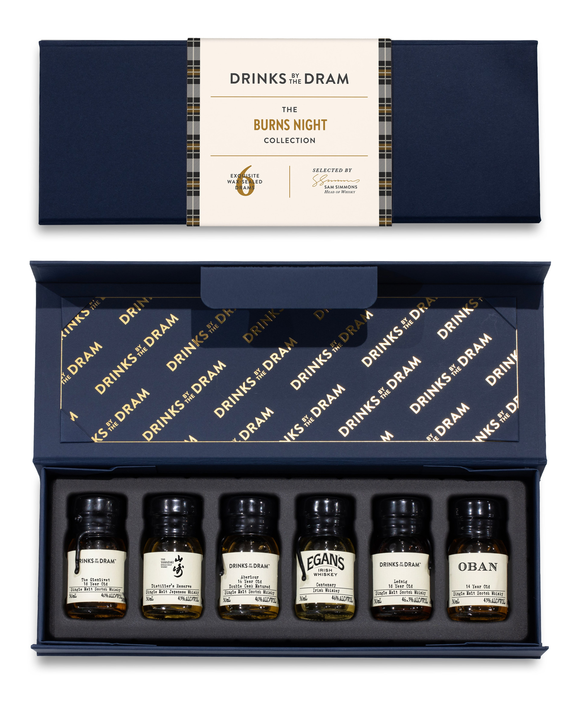 Burns Night Premium Whisky Tasting Set (Blue)
