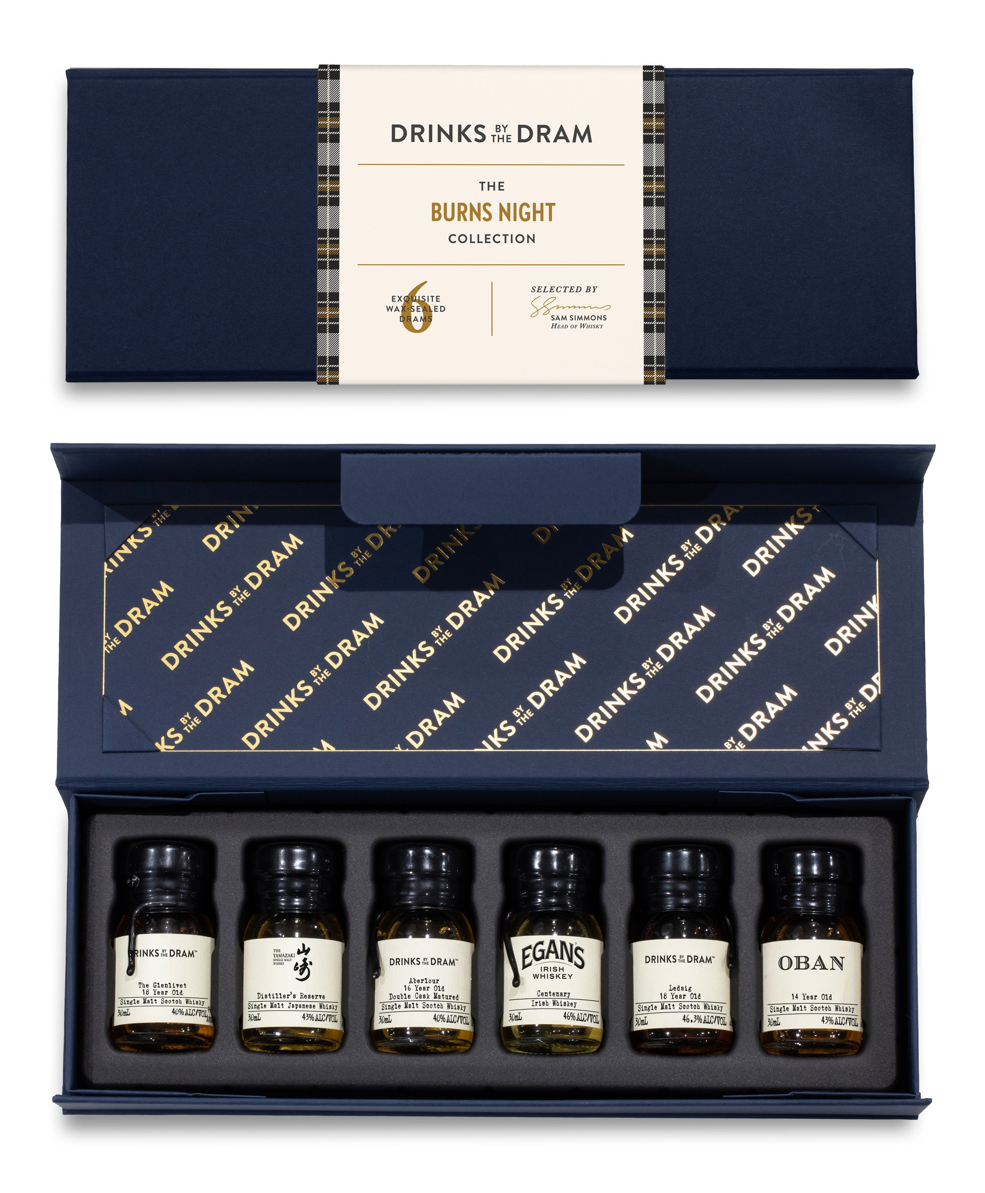 Burns Night Premium Whisky Tasting Set (Blue)