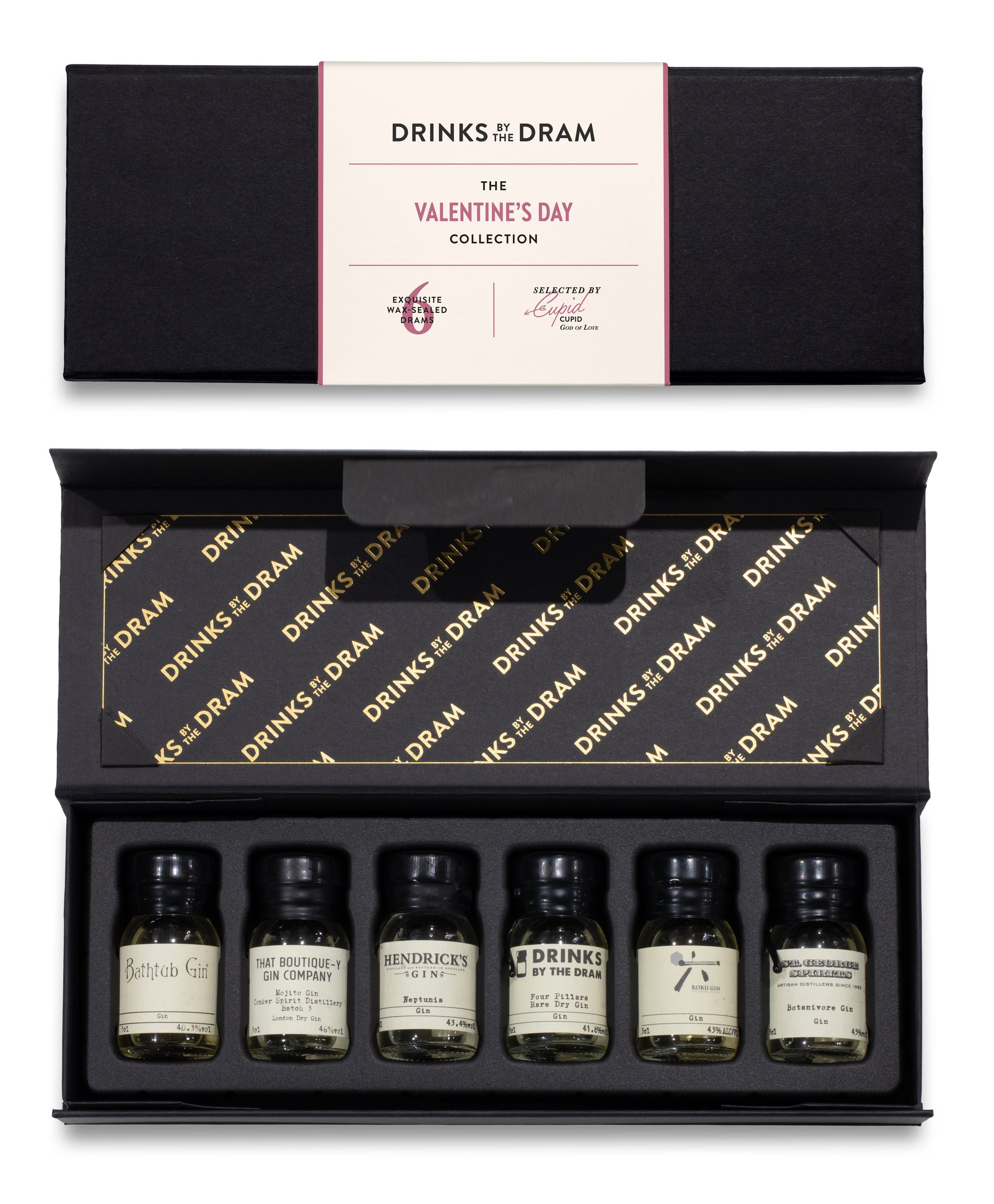 Valentines Gin Tasting Set (Black)