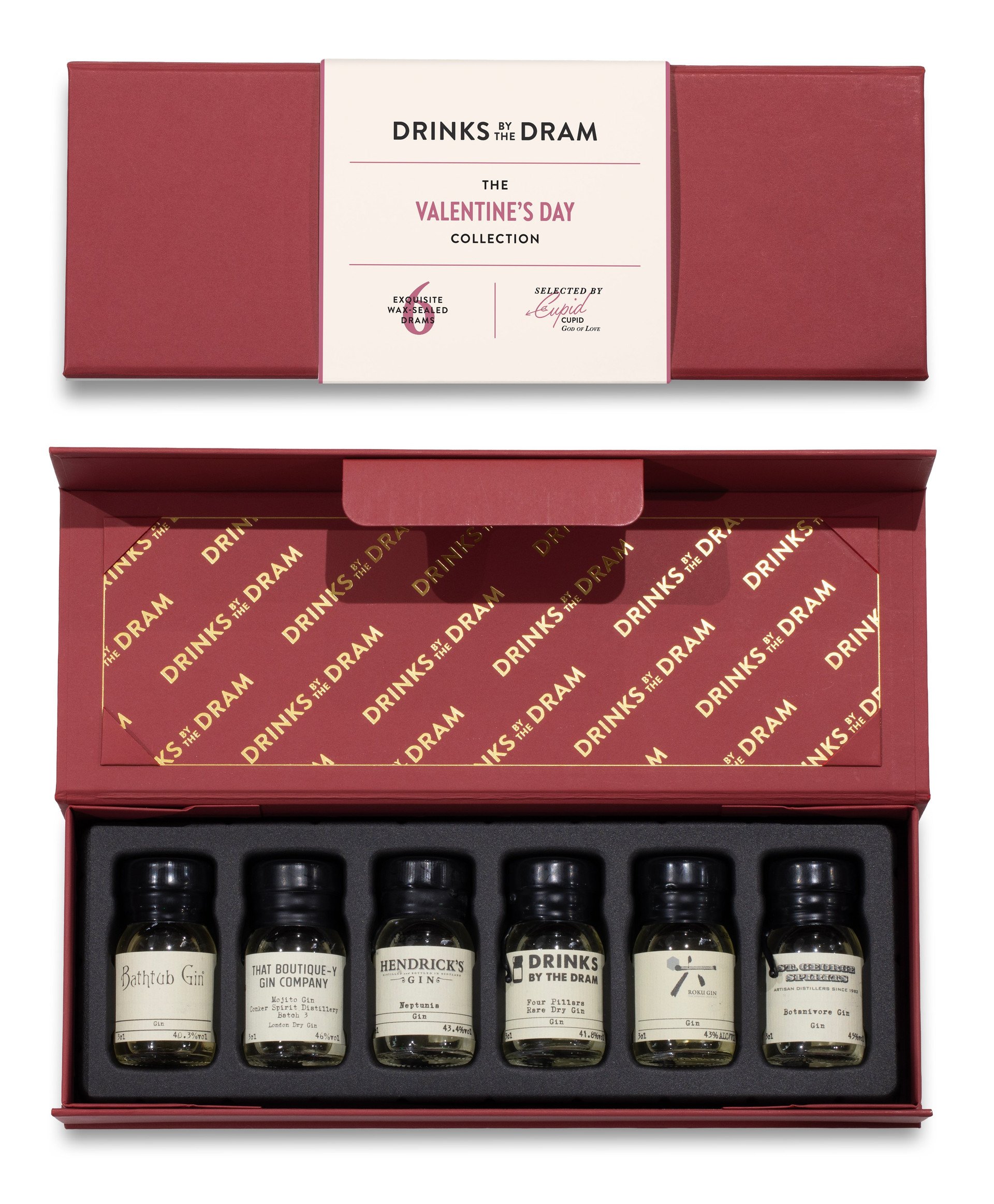 Valentines Gin Tasting Set (Red) 18cl