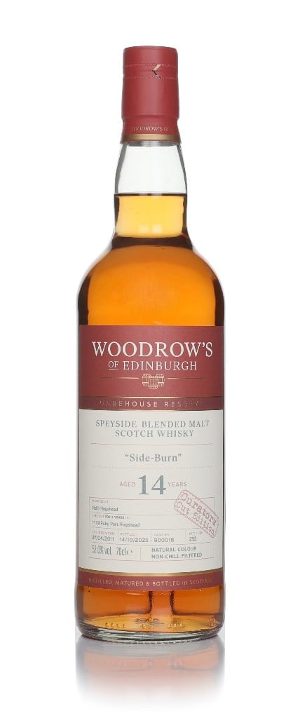 "Side-Burn" 14  Year Old 2011 Ruby Port Cask - Woodrow's of Edinburgh 70cl