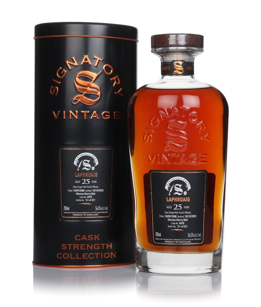 Laphroaig 25 Year Old 2000 (cask 4078) - Cask Strength Collection (Signatory) 70cl