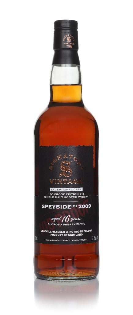 Speyside (M) 16 Year Old 2009 Exceptional Cask - 100 Proof Edition #15 (Signatory) 70cl