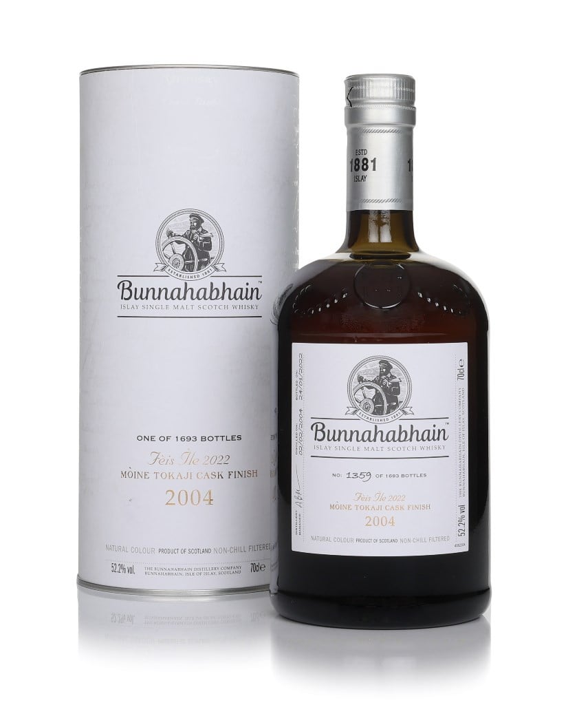 Bunnahabhain 17 Year Old 2004 Mòine Tokaji Cask Finish - Fèis Ìle 2022 70cl