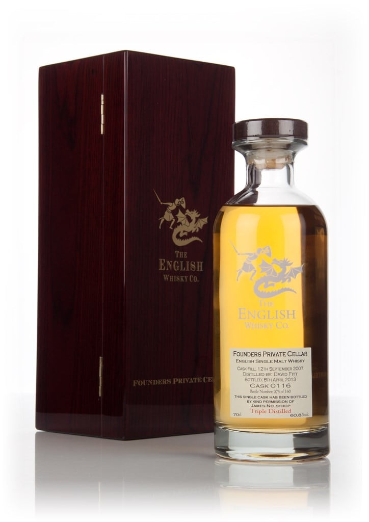 English Whisky Co. 5 Year Old 2007 (cask 0116) - Founders Private Cellar 70cl