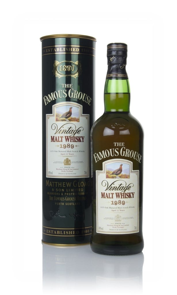 Famous Grouse 12 Year Old - Vintage 1989 70cl