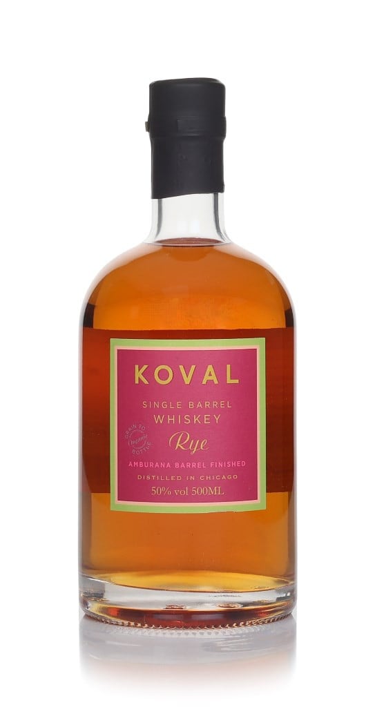 Koval Single Barrel Rye Whiskey Amburana Barrel Finished 50cl